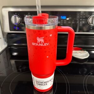 Stanley Heart Pattern Red Tumbler